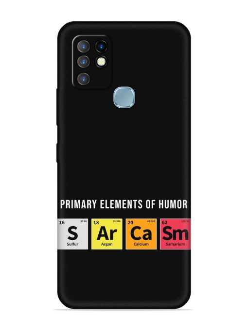 Primary Elements Humor Embossed Soft Silicone Case for Infinix Hot 10