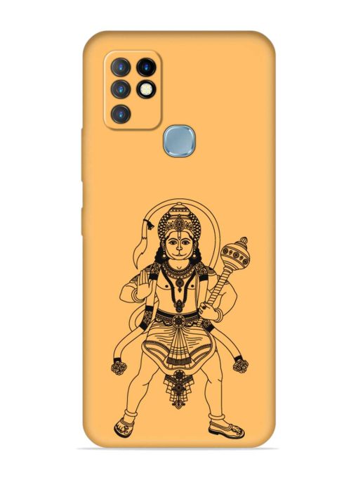 Indian God Hanuman Embossed Soft Silicone Case for Infinix Hot 10