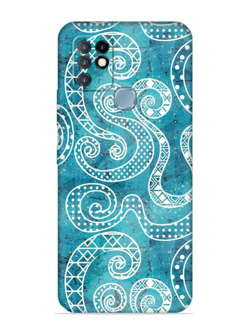 Vintage Curved Seamless Embossed Soft Silicone Case for Infinix Hot 10