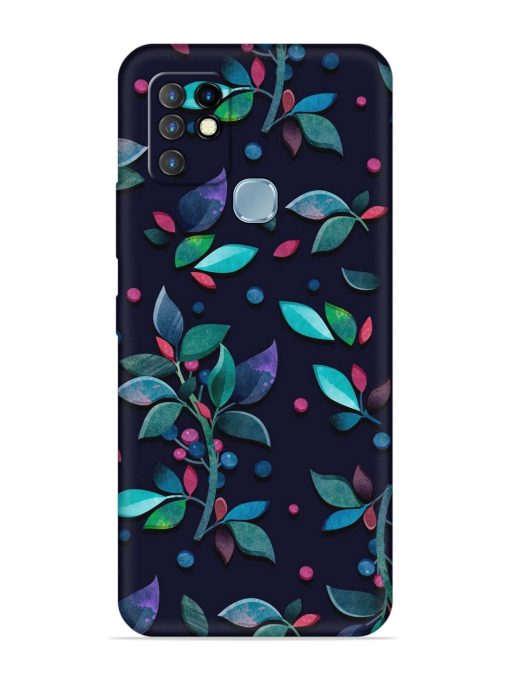 Decorative Watercolor Flower Embossed Soft Silicone Case for Infinix Hot 10 Zapvi