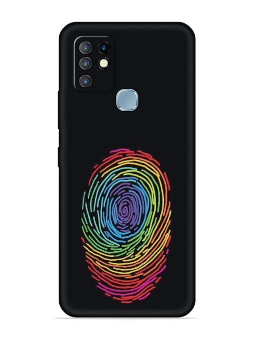 Fingerprint Of Thumb Art Embossed Soft Silicone Case for Infinix Hot 10