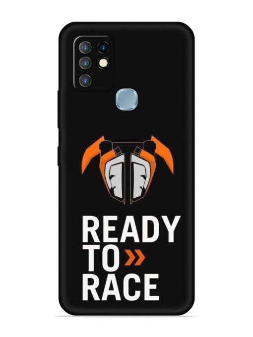 Ready To Race Embossed Soft Silicone Case for Infinix Hot 10 Zapvi