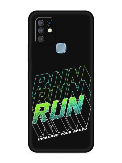 Run Embossed Soft Silicone Case for Infinix Hot 10