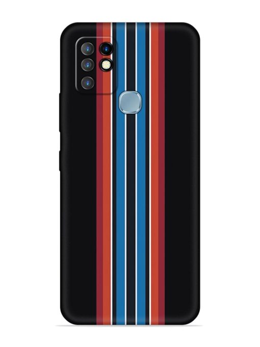 Vertical Strips Embossed Soft Silicone Case for Infinix Hot 10