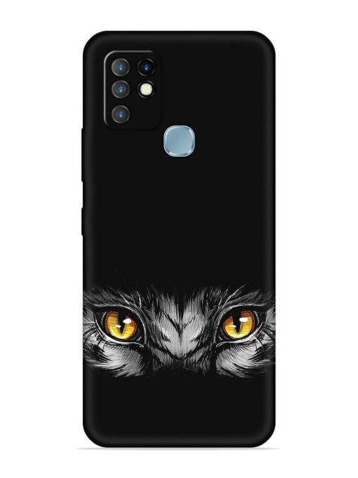 Scary Eye Embossed Soft Silicone Case for Infinix Hot 10 Zapvi