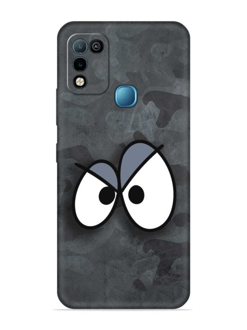 Big Eyes Night Mode Embossed Soft Silicone Case for Infinix Hot 10 Play Zapvi