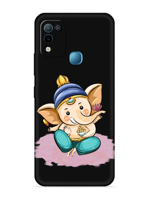 Bal Ganesh Vector Art Embossed Soft Silicone Case for Infinix Hot 10 Play