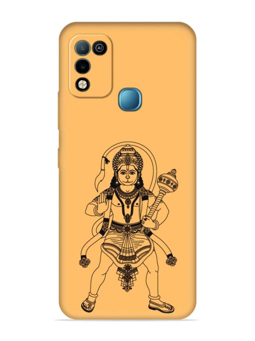 Indian God Hanuman Embossed Soft Silicone Case for Infinix Hot 10 Play Zapvi