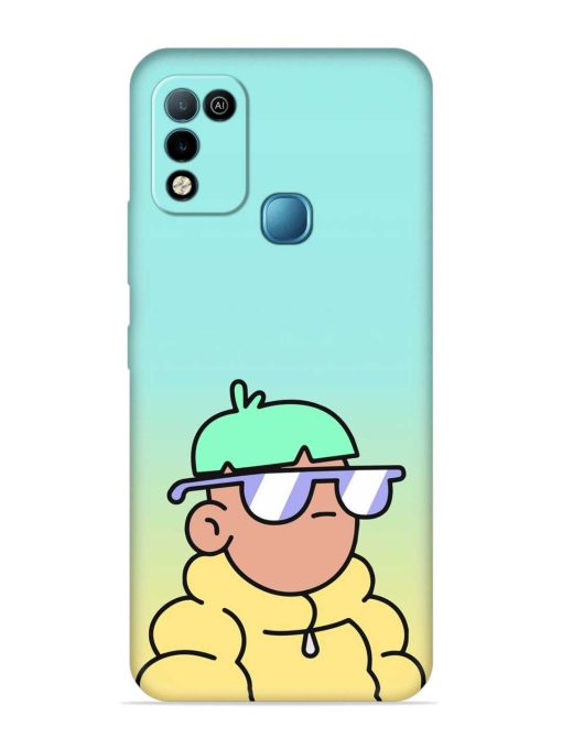 Doodles Cool Character Embossed Soft Silicone Case for Infinix Hot 10 Play Zapvi