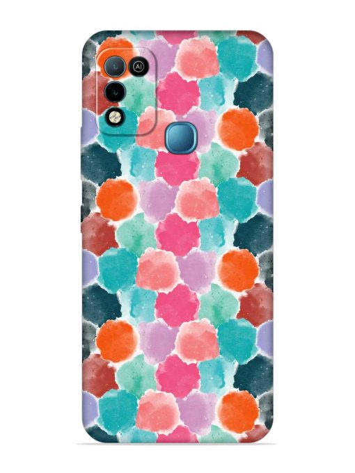 Colorful Seamless Pattern Embossed Soft Silicone Case for Infinix Hot 10 Play Zapvi