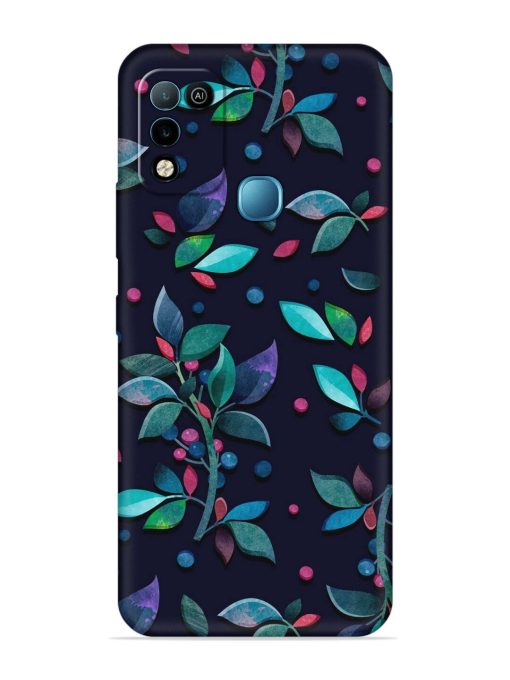 Decorative Watercolor Flower Embossed Soft Silicone Case for Infinix Hot 10 Play