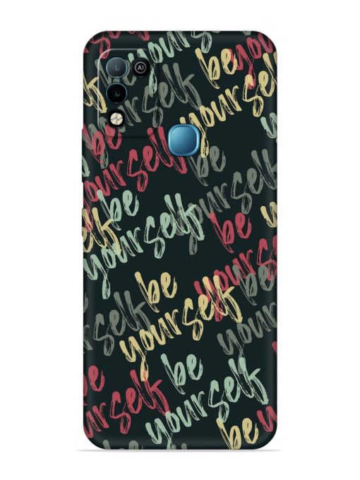 Yourself Seamless Embossed Soft Silicone Case for Infinix Hot 10 Play Zapvi