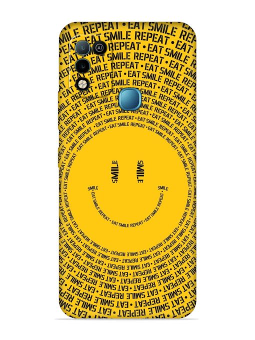 Smiley Embossed Soft Silicone Case for Infinix Hot 10 Play