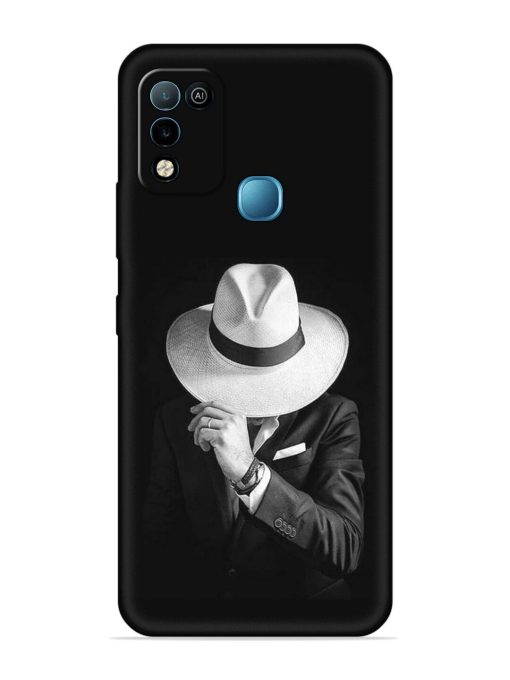 Men Under Hat Embossed Soft Silicone Case for Infinix Hot 10 Play