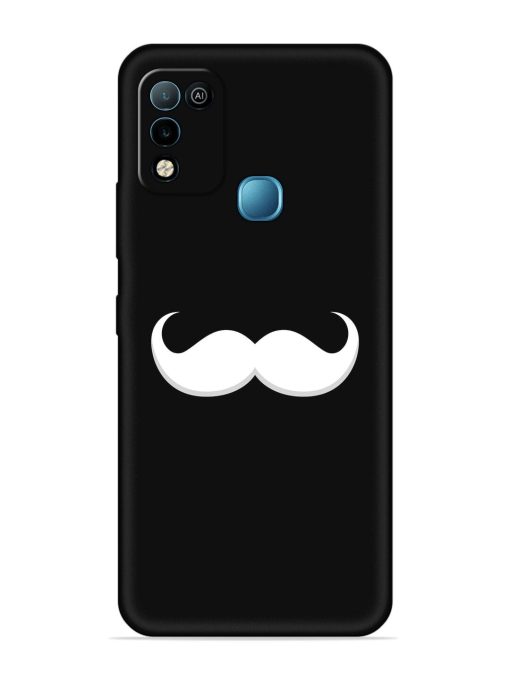 Mustache Vector Embossed Soft Silicone Case for Infinix Hot 10 Play Zapvi