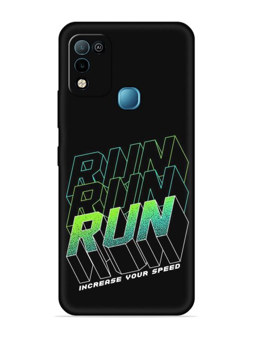 Run Embossed Soft Silicone Case for Infinix Hot 10 Play