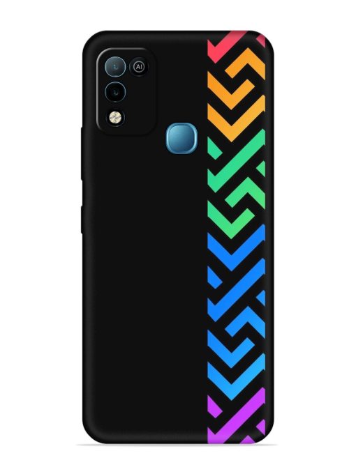 Colorshape Stripes Embossed Soft Silicone Case for Infinix Hot 10 Play Zapvi