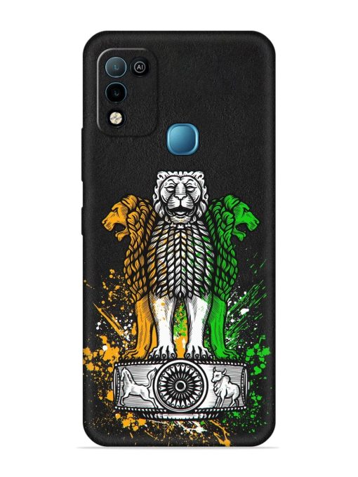 Pillars Of Ashoka Embossed Soft Silicone Case for Infinix Hot 10 Play Zapvi