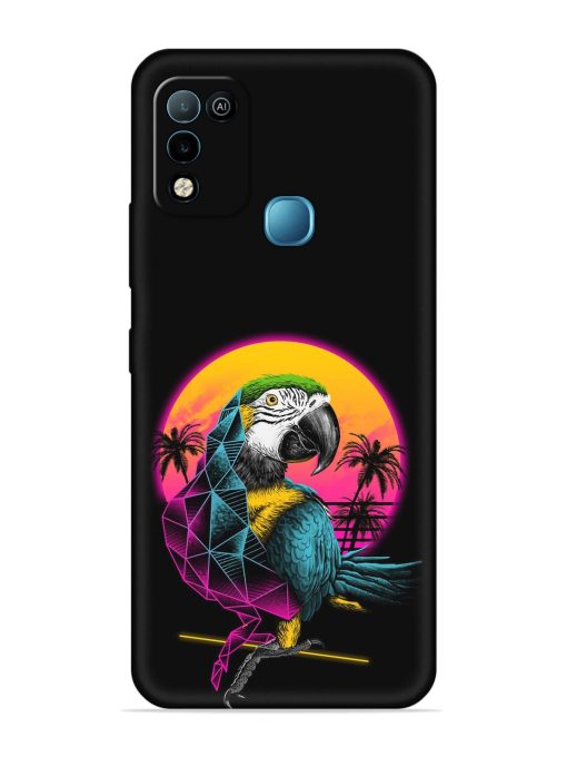 Rad Parrot Embossed Soft Silicone Case for Infinix Hot 10 Play Zapvi