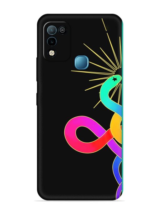 Art Geometric Abstraction Embossed Soft Silicone Case for Infinix Hot 10 Play