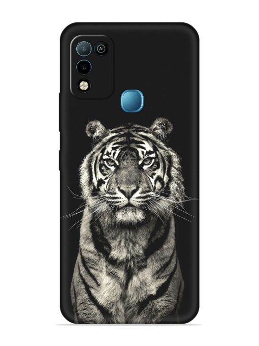 Tiger Art Embossed Soft Silicone Case for Infinix Hot 10 Play Zapvi