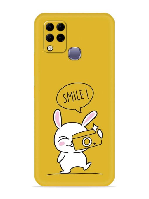 Hey Smile Please Embossed Soft Silicone Case for Infinix Hot 10S