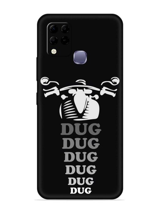 Dug Dug Dug Embossed Soft Silicone Case for Infinix Hot 10S Zapvi