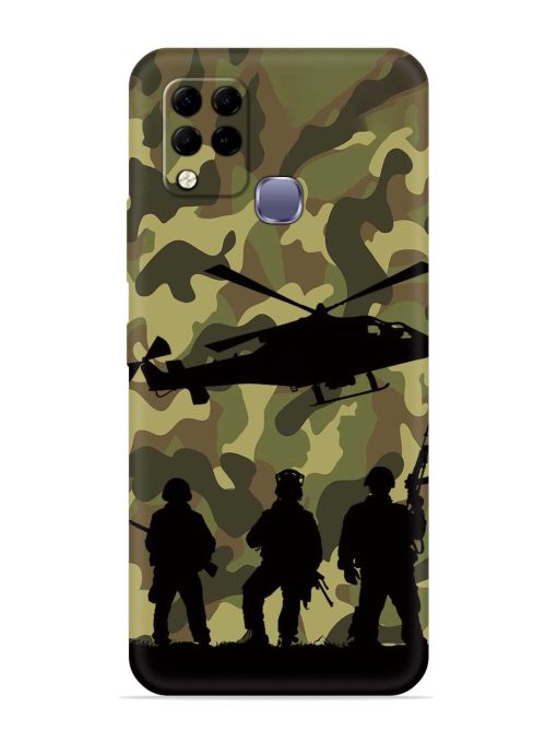 Army Heros Embossed Soft Silicone Case for Infinix Hot 10S Zapvi