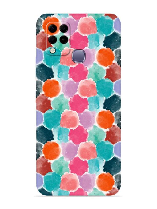 Colorful Seamless Pattern Embossed Soft Silicone Case for Infinix Hot 10S Zapvi