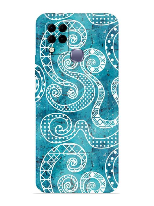 Vintage Curved Seamless Embossed Soft Silicone Case for Infinix Hot 10S Zapvi