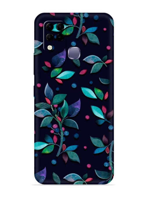 Decorative Watercolor Flower Embossed Soft Silicone Case for Infinix Hot 10S Zapvi