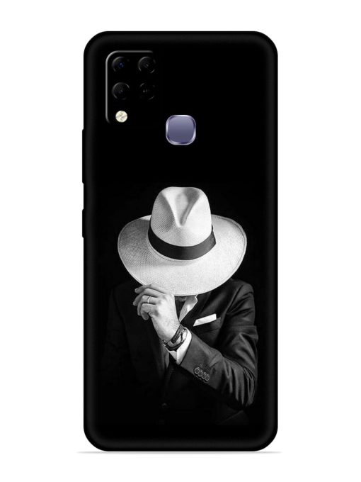 Men Under Hat Embossed Soft Silicone Case for Infinix Hot 10S