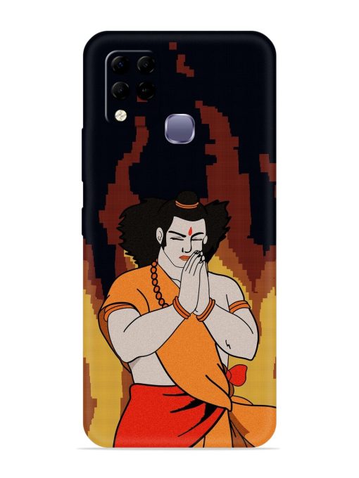 Shree Ram Vector Embossed Soft Silicone Case for Infinix Hot 10S Zapvi