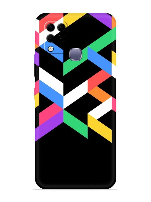 Colorshape Abstarct Embossed Soft Silicone Case for Infinix Hot 10S