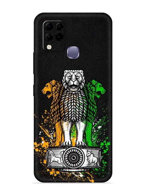 Pillars Of Ashoka Embossed Soft Silicone Case for Infinix Hot 10S Zapvi