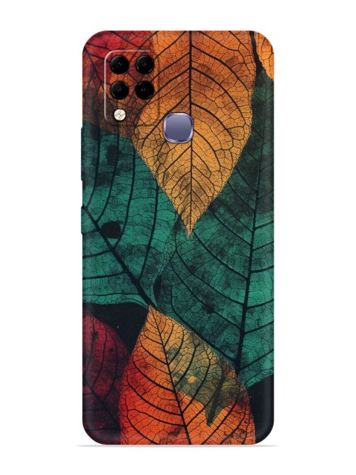 Leaves Artwork Embossed Soft Silicone Case for Infinix Hot 10S Zapvi