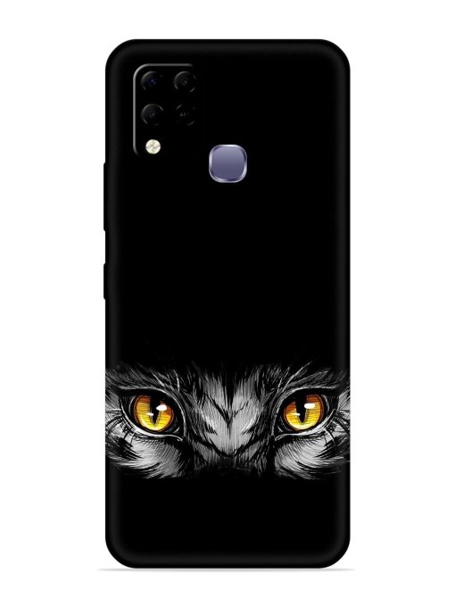 Scary Eye Embossed Soft Silicone Case for Infinix Hot 10S