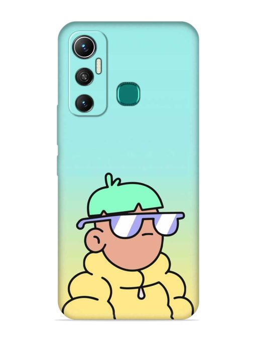 Doodles Cool Character Embossed Soft Silicone Case for Infinix Hot 11 (2021) Zapvi