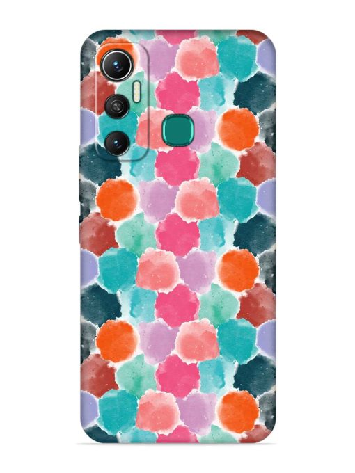 Colorful Seamless Pattern Embossed Soft Silicone Case for Infinix Hot 11 (2021) Zapvi