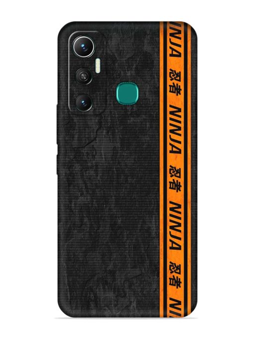 Ninja Srtips Embossed Soft Silicone Case for Infinix Hot 11 (2021) Zapvi