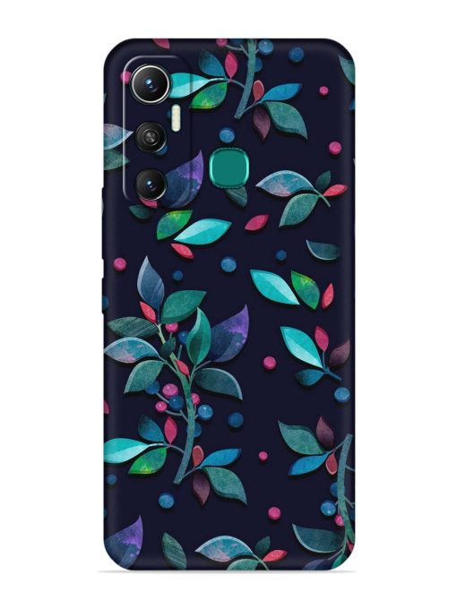 Decorative Watercolor Flower Embossed Soft Silicone Case for Infinix Hot 11 (2021) Zapvi