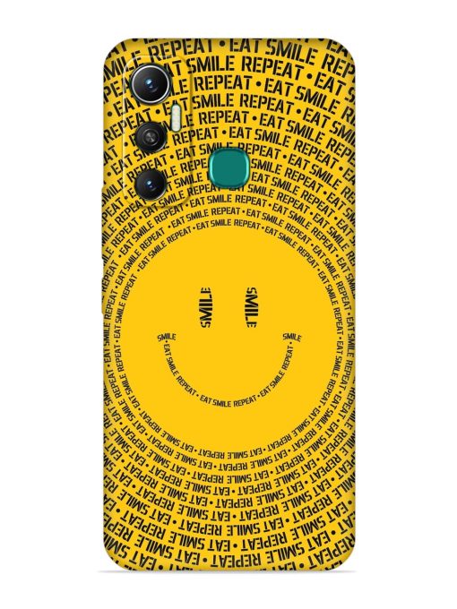 Smiley Embossed Soft Silicone Case for Infinix Hot 11 (2021) Zapvi