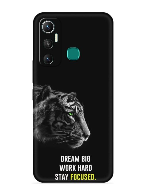 Dream Big Work Hard Embossed Soft Silicone Case for Infinix Hot 11 (2021) Zapvi