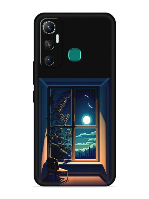 Night View At Window Embossed Soft Silicone Case for Infinix Hot 11 (2021) Zapvi