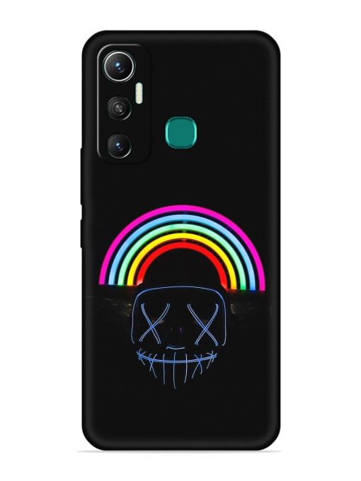 Mask Rainbow Embossed Soft Silicone Case for Infinix Hot 11 (2021) Zapvi