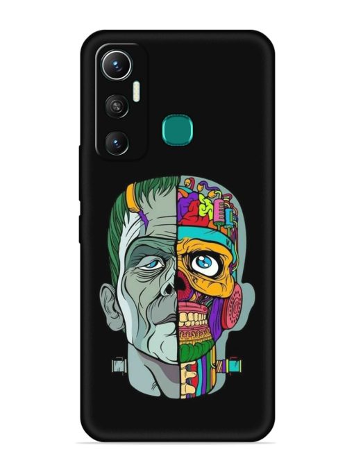 Men Vs Skull Embossed Soft Silicone Case for Infinix Hot 11 (2021) Zapvi