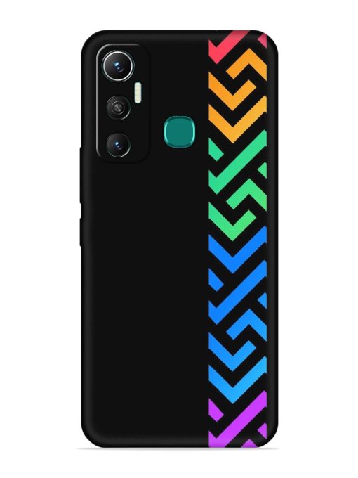 Colorshape Stripes Embossed Soft Silicone Case for Infinix Hot 11 (2021) Zapvi