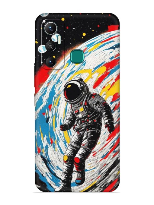 Astronaut Art Embossed Soft Silicone Case for Infinix Hot 11 (2021) Zapvi