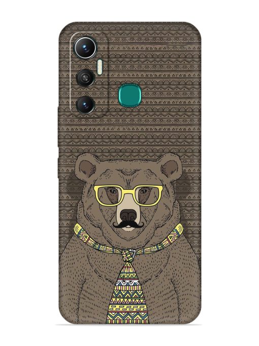 Grizzly Bear Embossed Soft Silicone Case for Infinix Hot 11 (2021) Zapvi