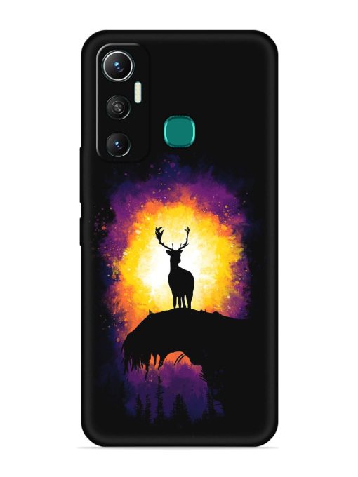 Elk Animal Art Embossed Soft Silicone Case for Infinix Hot 11 (2021) Zapvi